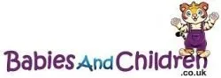 Babies and Children logo with Tanga the Tiger standing on top of the e and n