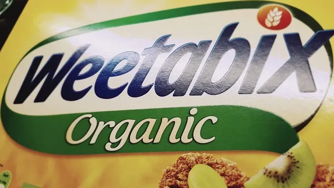 Weetabix cake recipe: Image of Organic Weetabix box