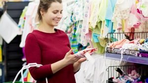 buying baby clothes - baby market