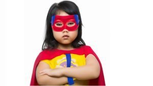 Empower your child - An image of an empowered child in a superhero costume