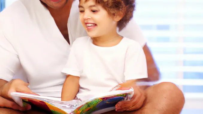 Reading to kids article - image of a father reading to his child